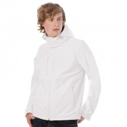 Plain Hooded softshell /men B&C